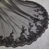 The Black Swan Lace Veil